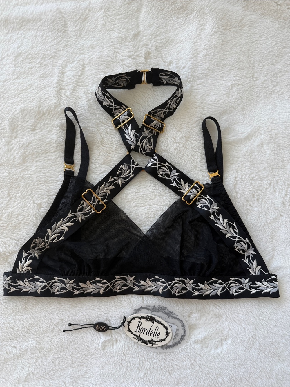 BORDELLE Kew Soft Collar Bra in Black